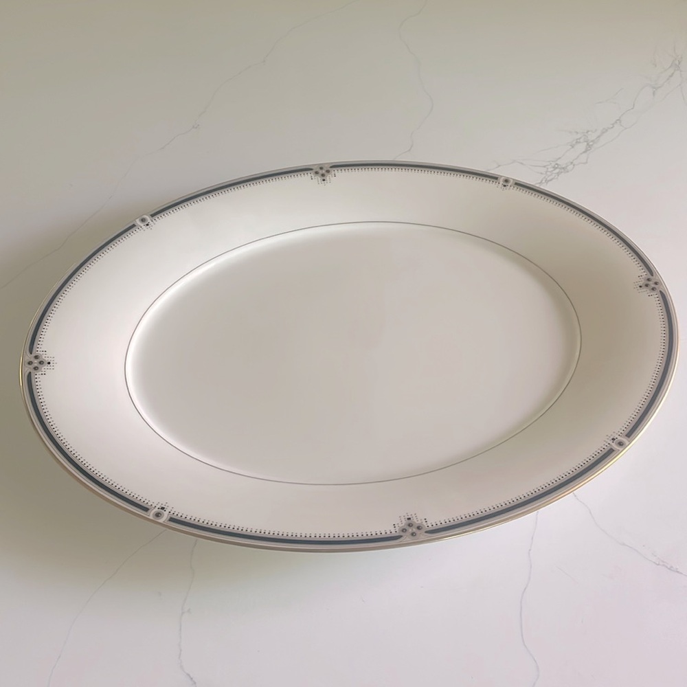 Noritake Evening Gown Gold Trim, Large Oval 15 1/2” Serving Platter